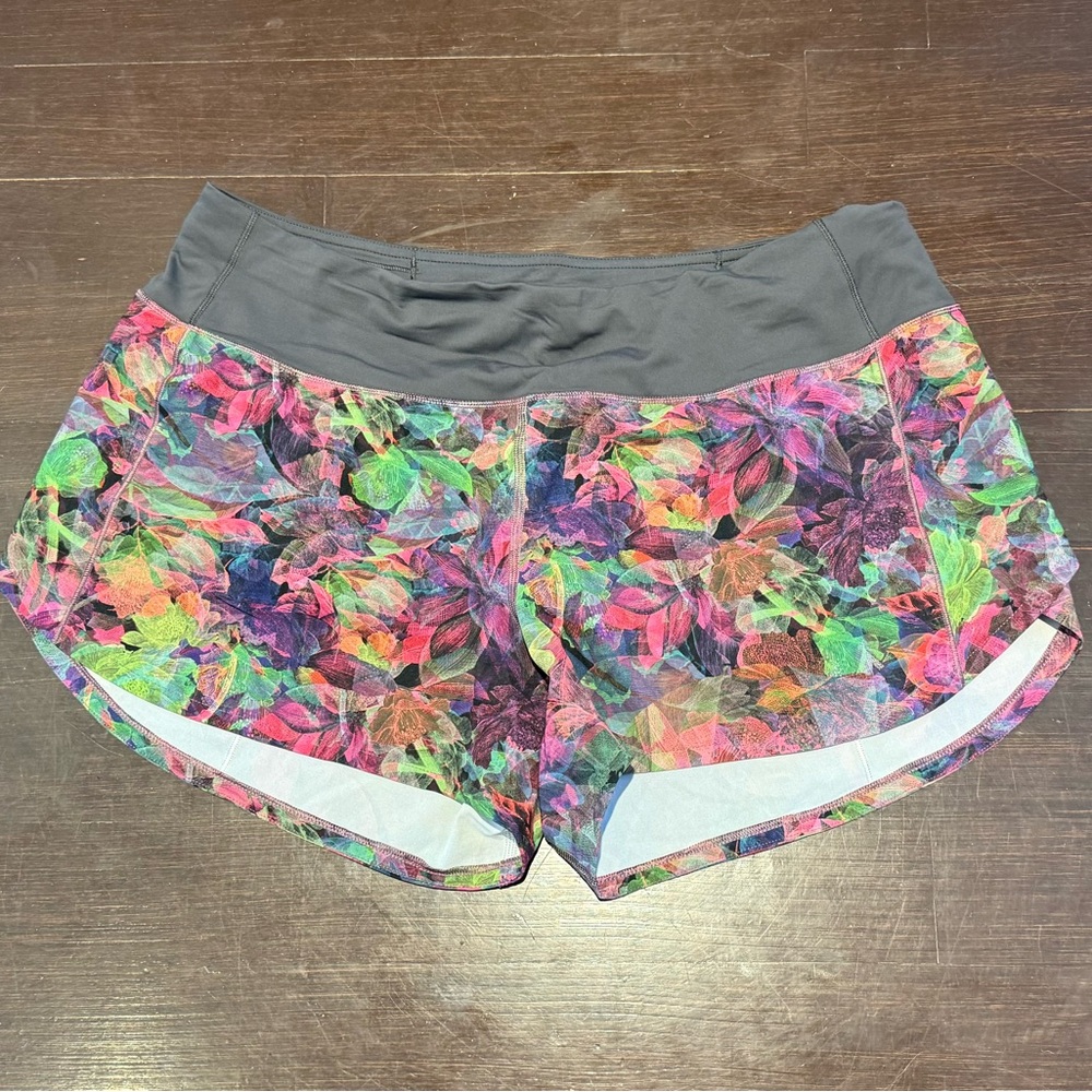 lululemon athletica Multicolor Floral Athletic Shorts